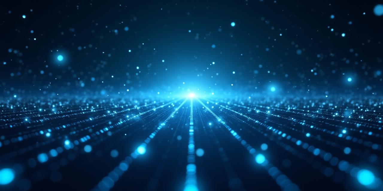 Visualización conceptual de inteligencia artificial analizando flujos de datos complejos